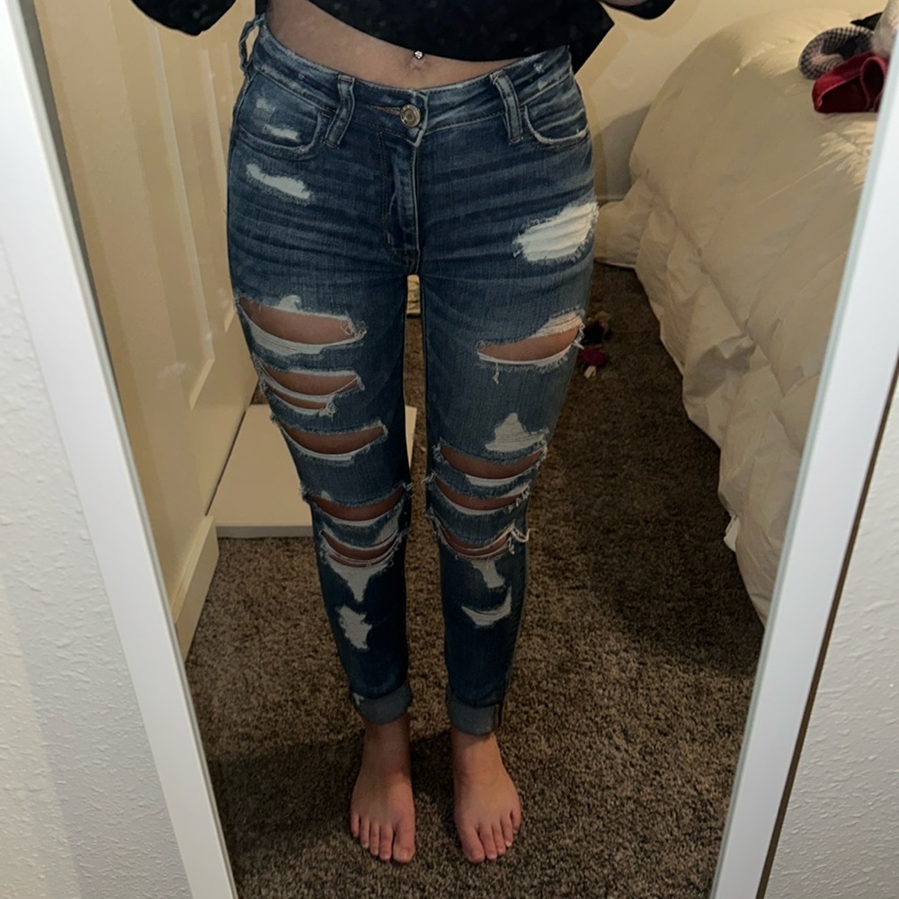 0 long hi-rise jegging